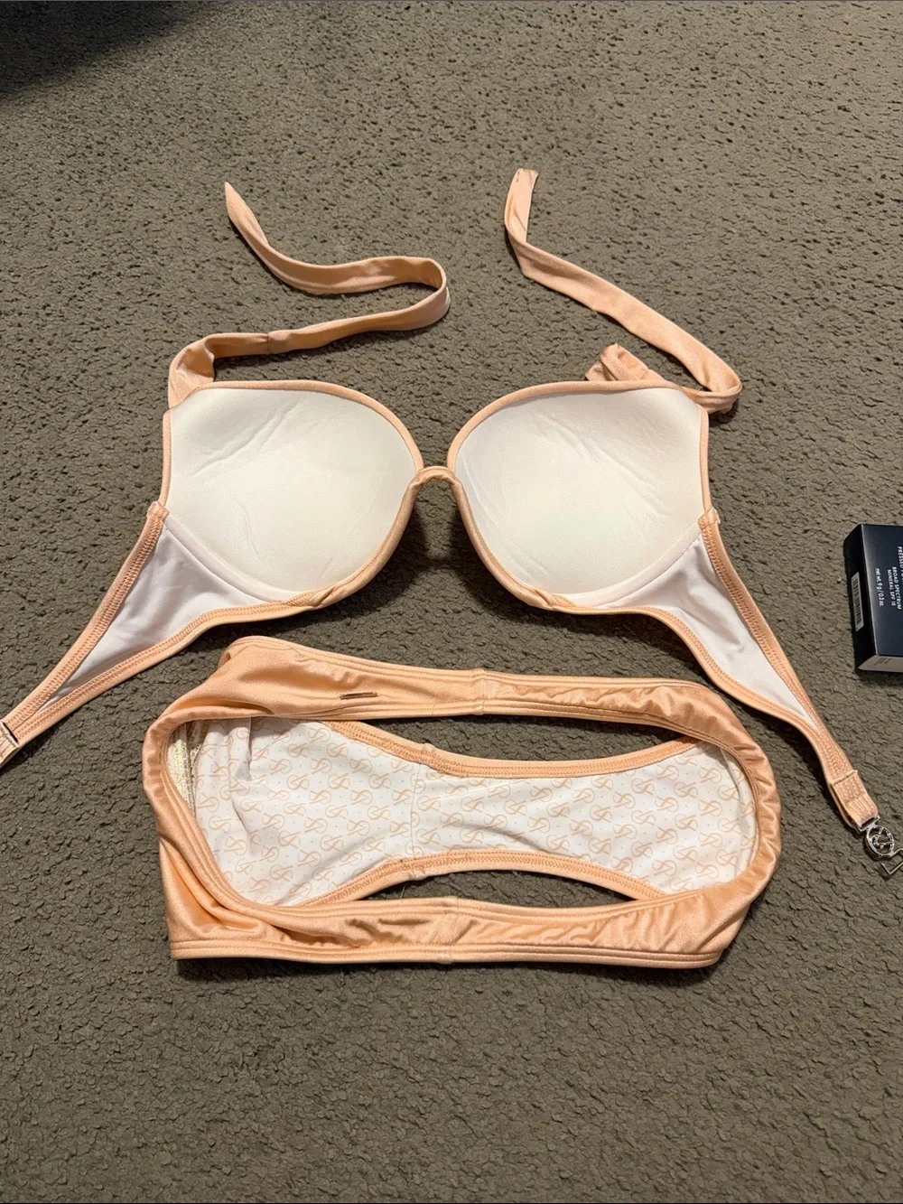 Victoria's Secret Peach Halter Push-Up Bikini Set